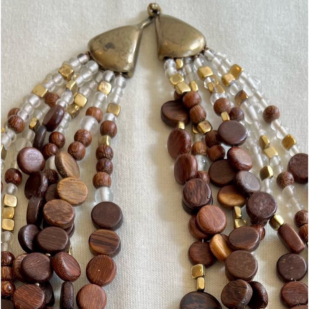 Vintage Jay Strongwater 7 Strand Choker and Earring Set - Picture 5 of 16